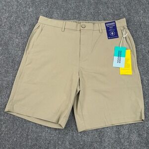 NEW Fair Harbor The Compass Short Men's 34 Sand 9" Inseam Performance Golf
